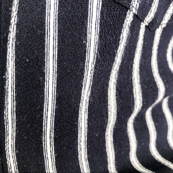 Misa Los Angeles Navy White Stripe Button Down Shirt - Picture 6 of 12